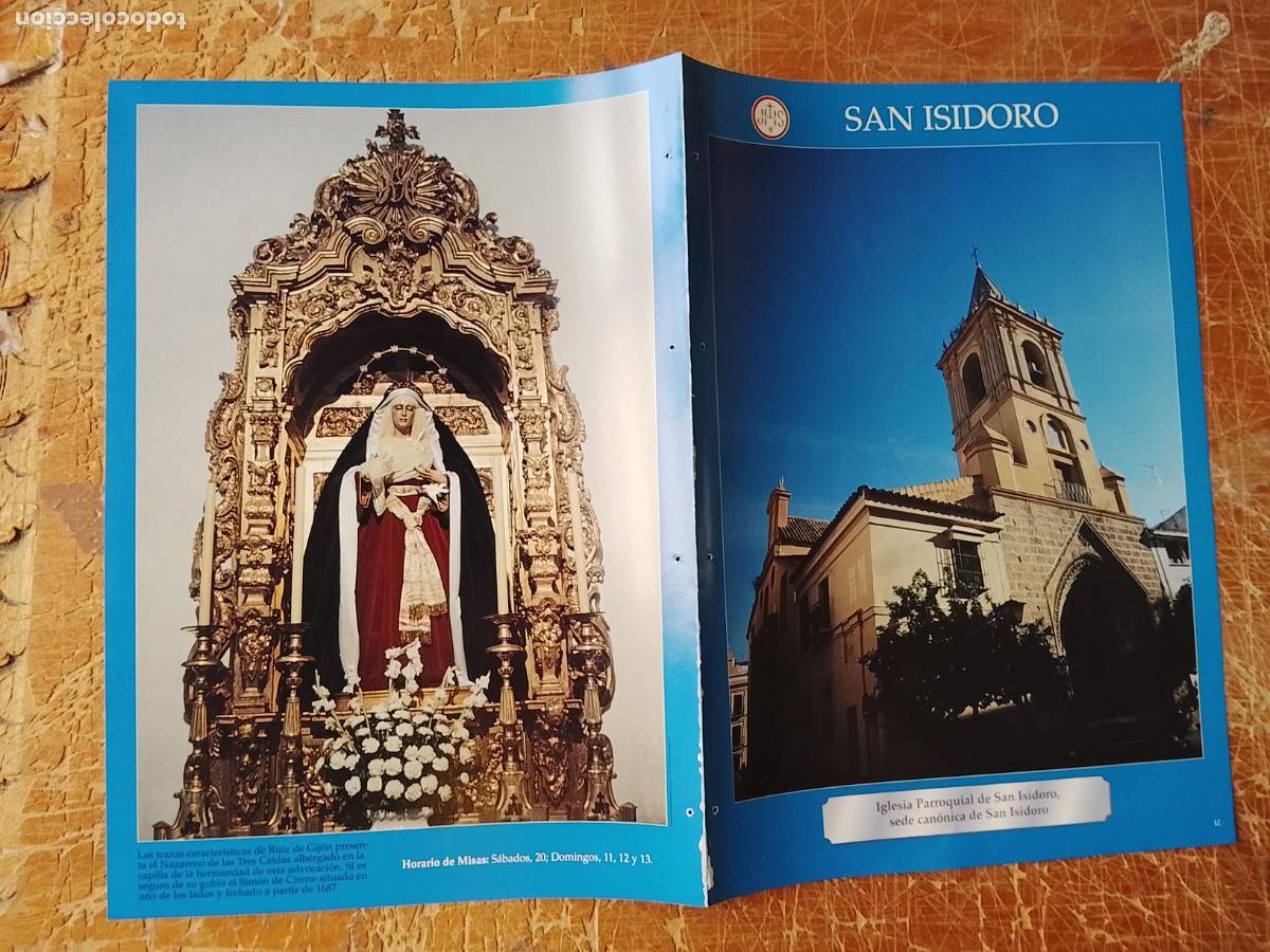 Coleccionismo: FICHA COLECCIONABLE SEMANA SANTA SEVILLA IGLESIA COFRADIA CRISTO VIRGEN SAN ISIDORO