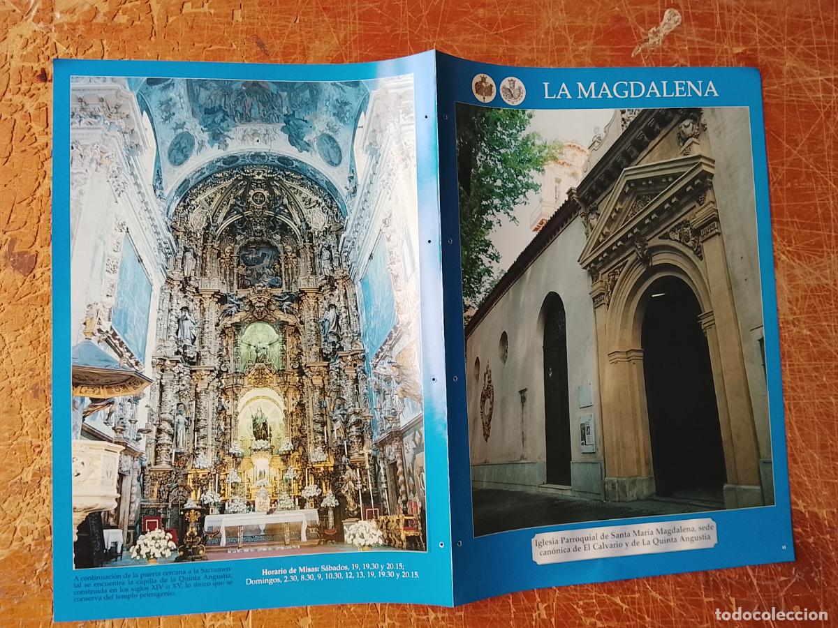 Coleccionismo: FICHA COLECCIONABLE SEMANA SANTA SEVILLA IGLESIA COFRADIA VIRGEN MARIA MAGDALENA ANGUSTIA CALVARIO