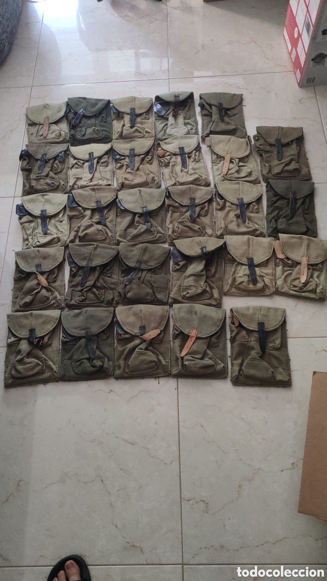 Coleccionismo: Pouch sovi&eacute;tico para cargador de AK - Foto 3