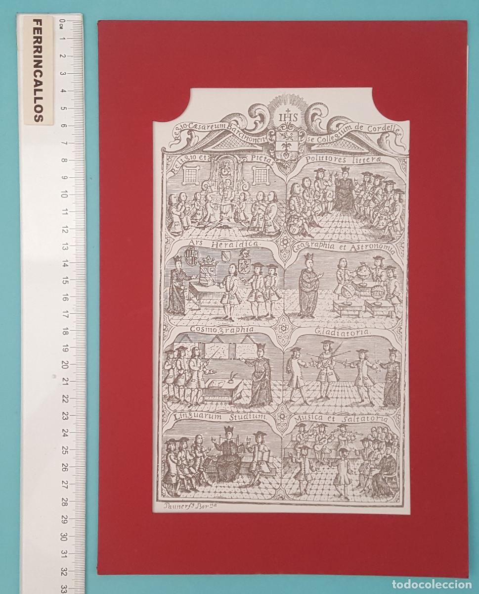Sammelleidenschaft Papier: ACTO ACAD&Eacute;MICO COLEGIALES REAL SEMINARIO DE NOBLES DE CORDELLES 1757 UNIVERSIDAT DE BARCELONA