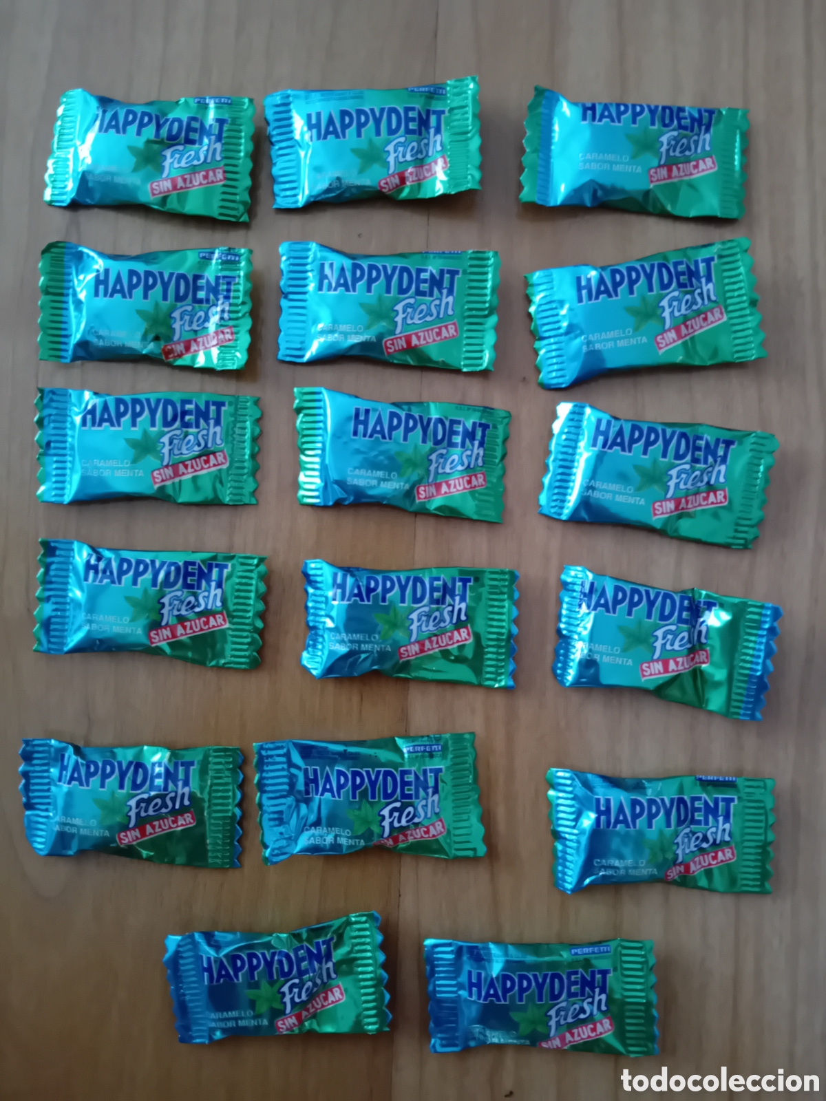 Collectionnisme: LOTE 17 CARAMELOS HAPPYDENT FRESH SIN AZUCAR. A&Ntilde;OS 90