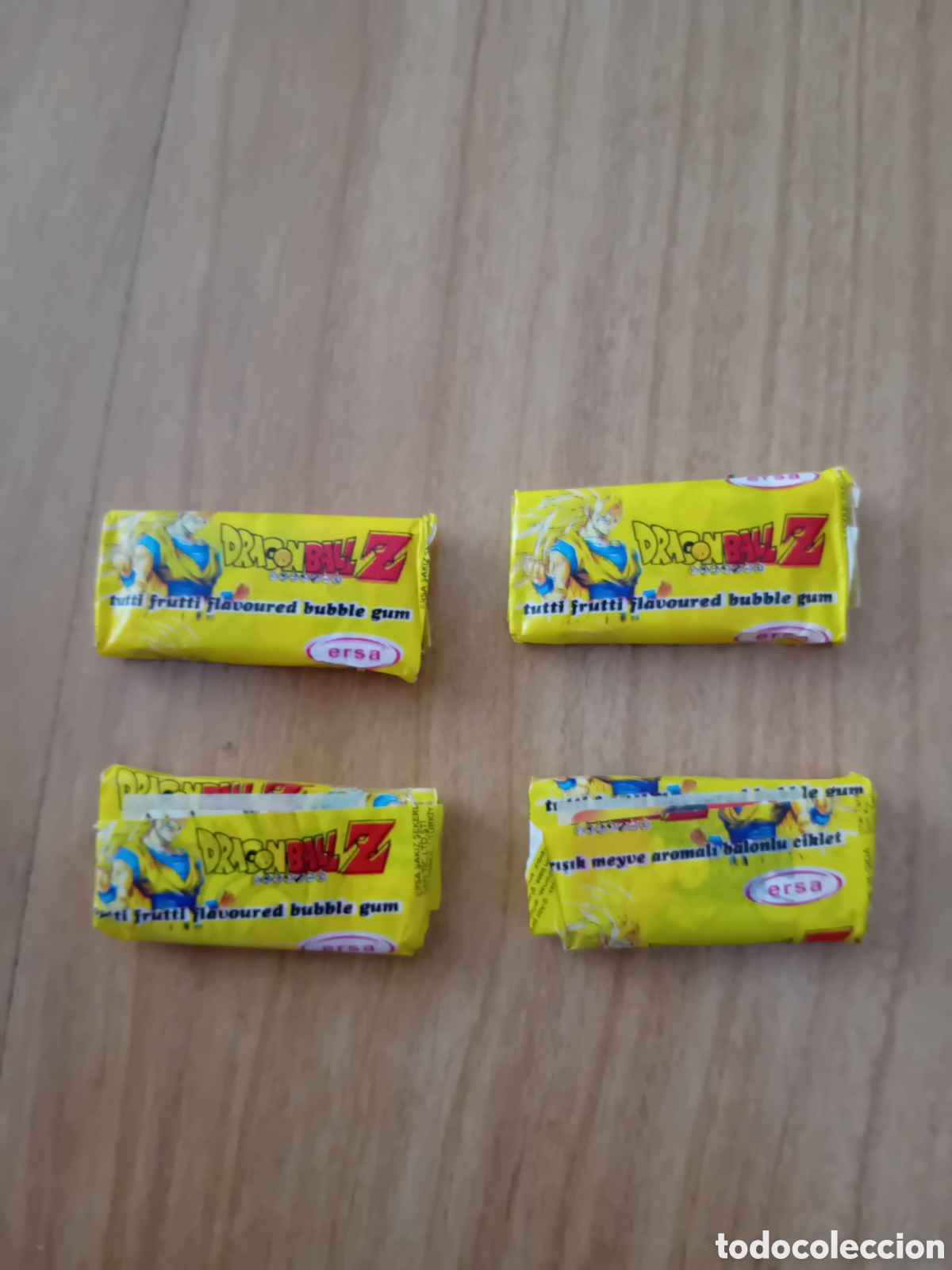 Collecting: LOTE EXCEPCIONAL 4 CHICLES DRAGON BALL Z. DRAGONBALL. BOLA DE DRAGON Z. ERSA. SIN ABRIR. A&Ntilde;OS 90