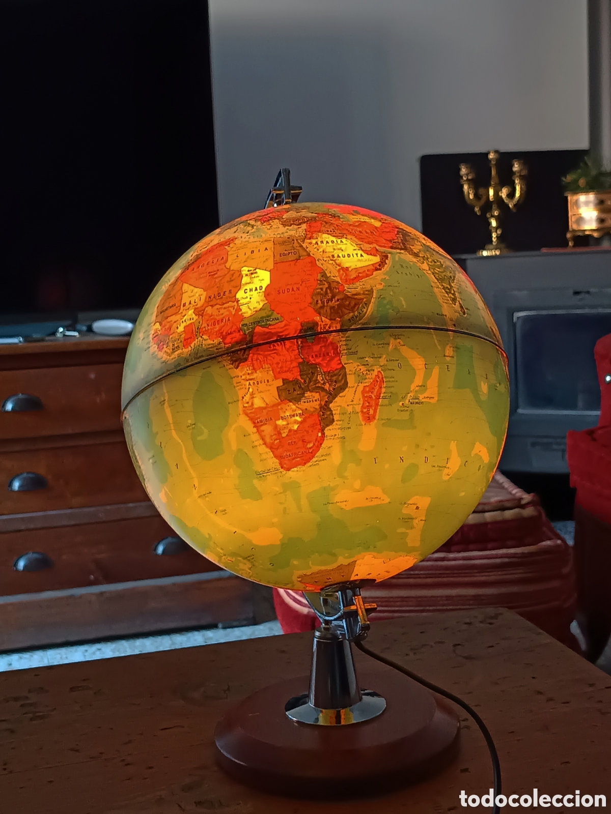 Coleccionismo: Globo terr&aacute;queo vintage - Foto 5