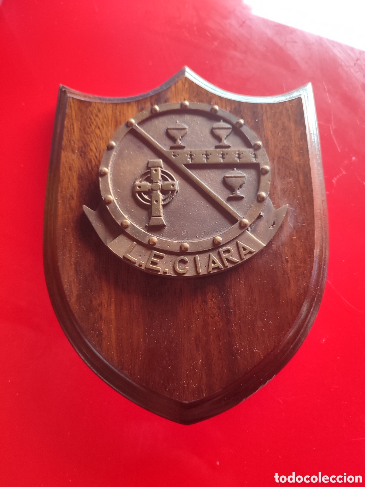 Coleccionismo: Metopa de madera y metal - Foto 1