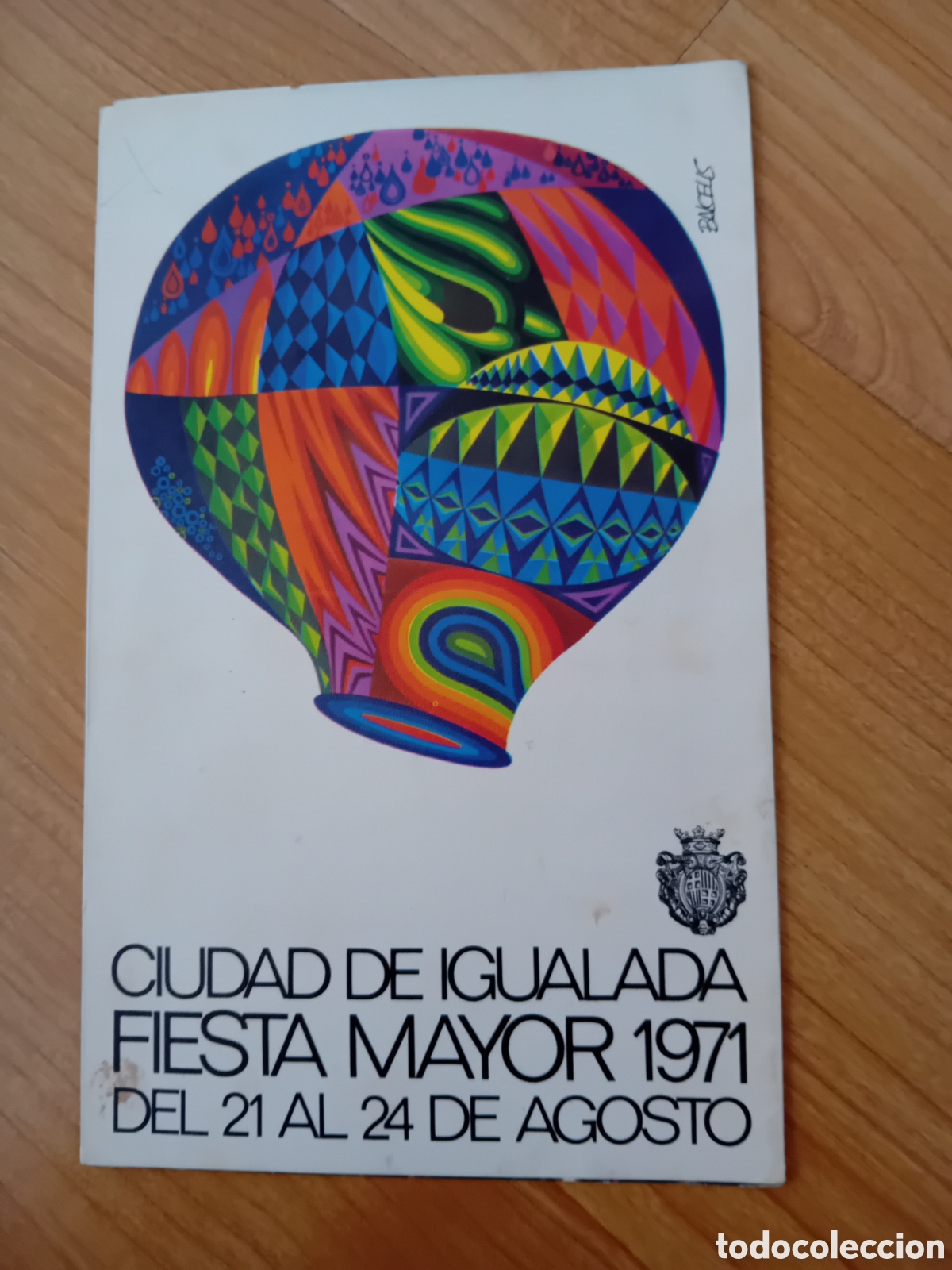 Coleccionismo: CUADRIPTICO FIESTA MAYOR DE IGUALADA. 1971 - Foto 1