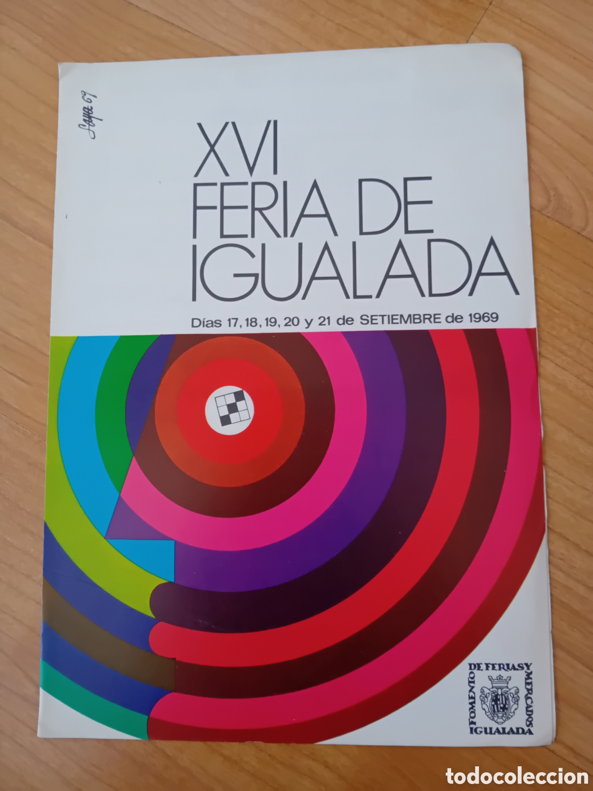 Coleccionismo: DIPTICO FERIA IGUALADA. 1969 - Foto 1