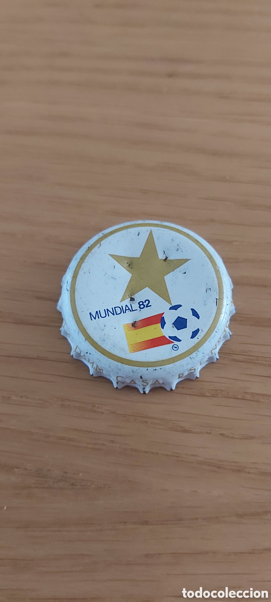 Coleccionismo: CHAPA TAPON CORONA DE CERVEZA DAMM MUNDIAL F&Uacute;TBOL 1982 (ESPA&Ntilde;A)