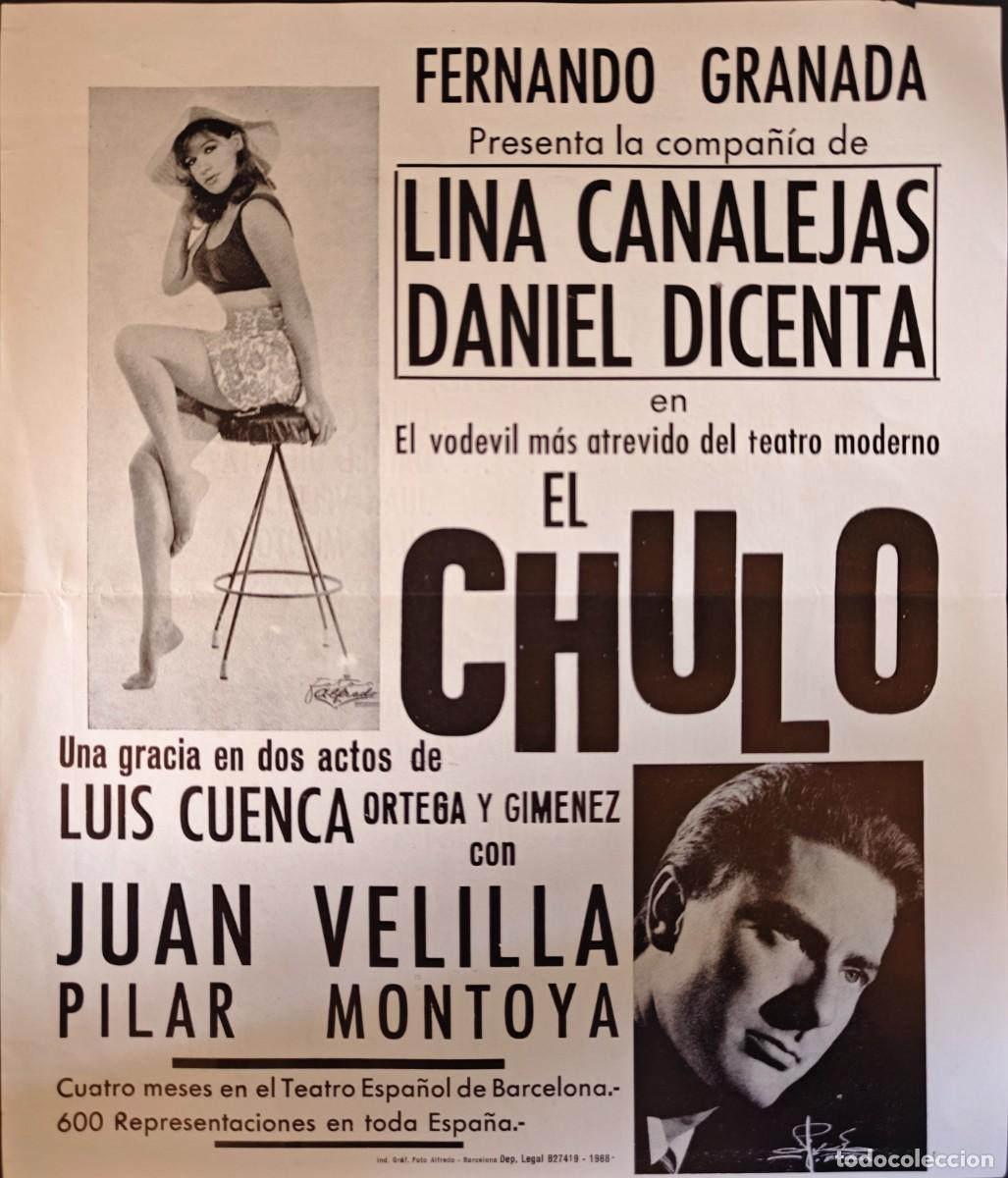 Coleccionismo: FOLLETO - TEATRO - LINA CANALEJAS - Foto 1
