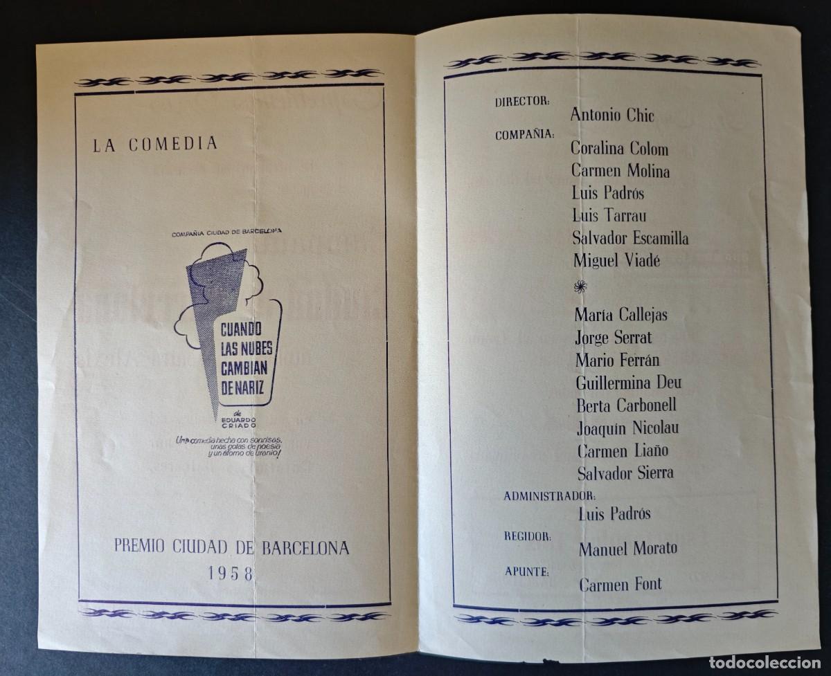 Coleccionismo: PROGRAMA - TEATRO - CIA. CIUDAD DE BARCELONA - Foto 2