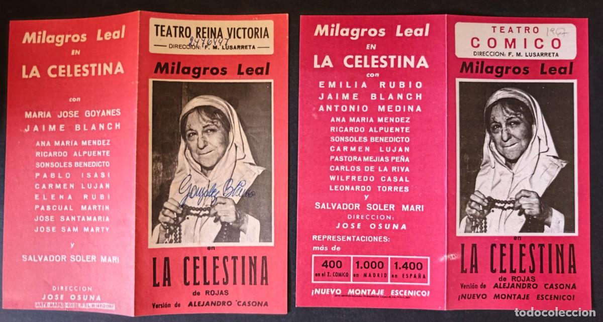 Coleccionismo: PROGRAMA - TEATRO - LA CELESTINA - Foto 1