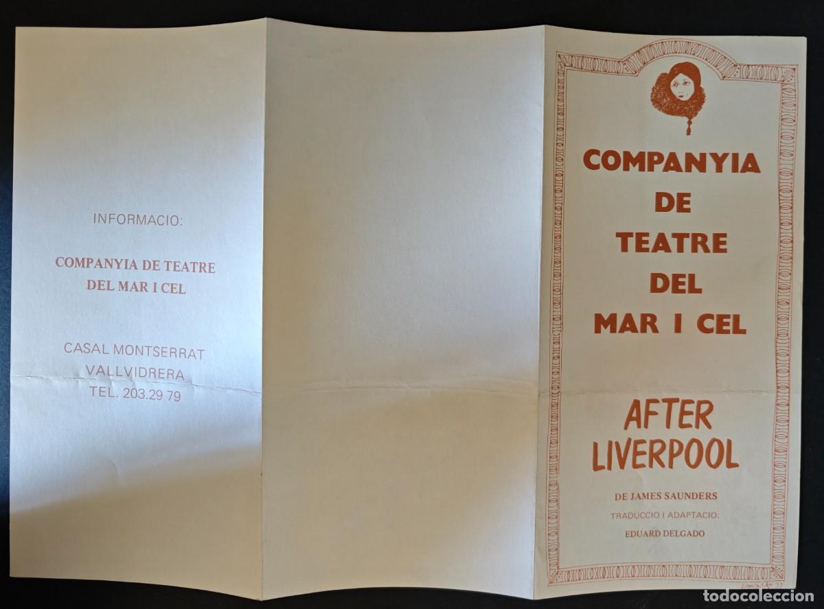 Coleccionismo: PROGRAMA - TEATRO - COMPANYIA DE TEATRE DEL MAR I CEL - Foto 1