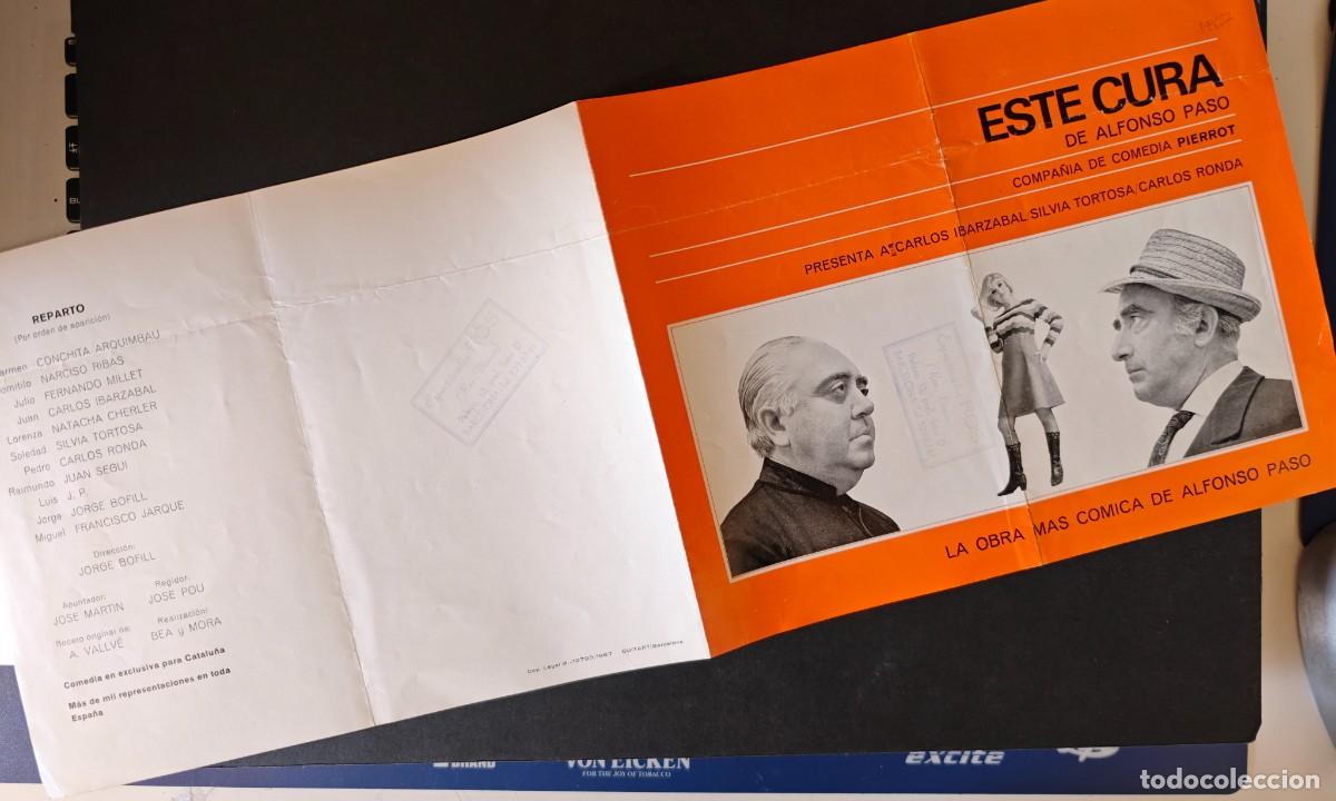 Coleccionismo: PROGRAMA - TEATRO - ESTE CURA - Foto 1