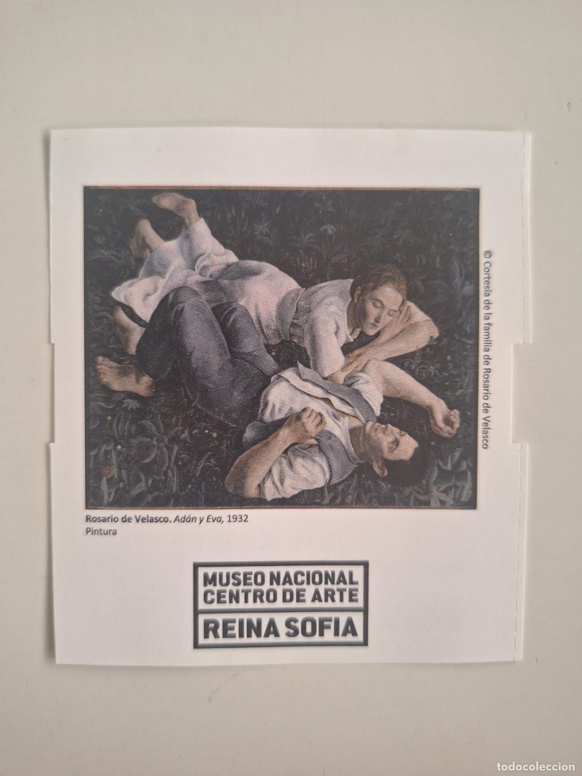 Coleccionismo: Entrada MNCARS Museo Nacional Centro de Arte Reina Sof&iacute;a Madrid Ad&aacute;n y Eva 1932 Rosario de Velasco