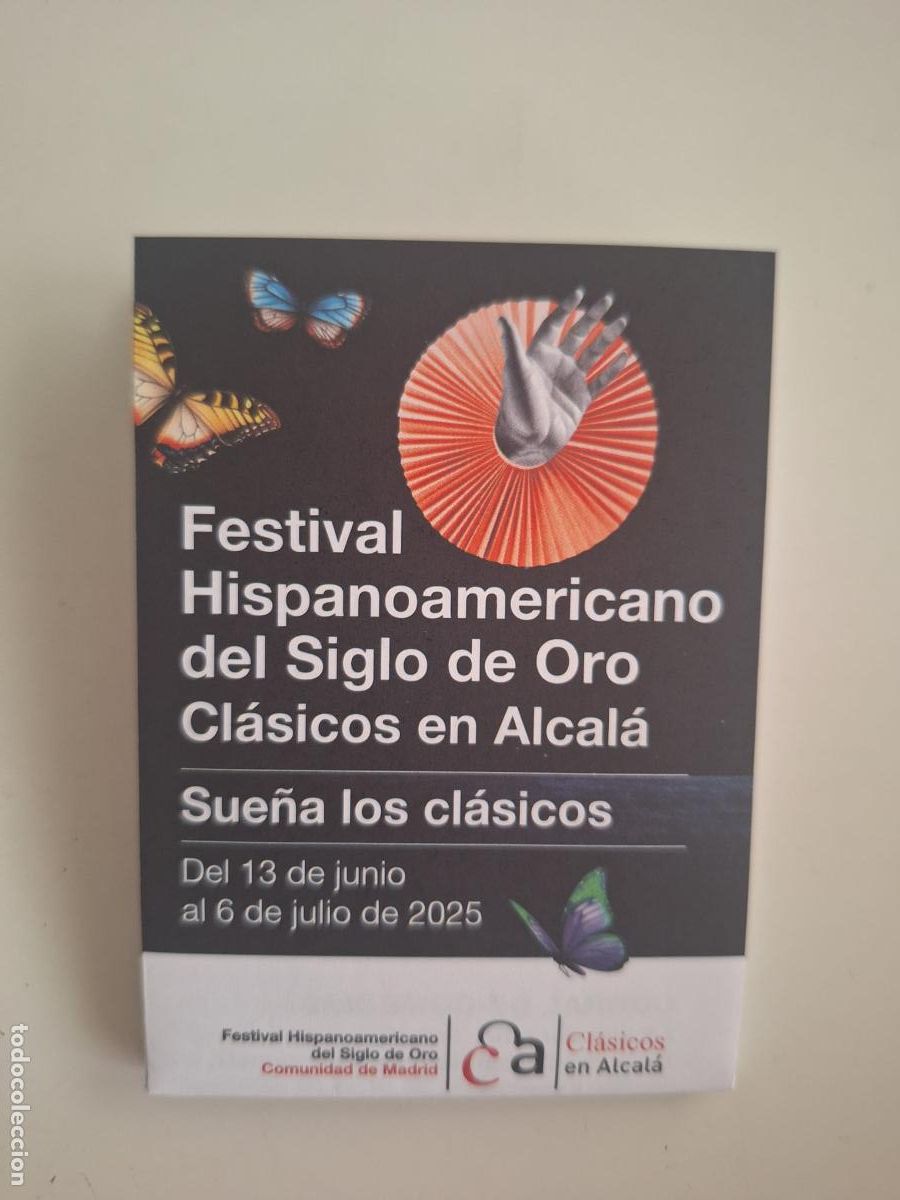 Coleccionismo: Programa Festival Iberoamericano del Siglo de Oro Cl&aacute;sicos en Alcal&aacute; 2025 Alcal&aacute; de Henares Madrid