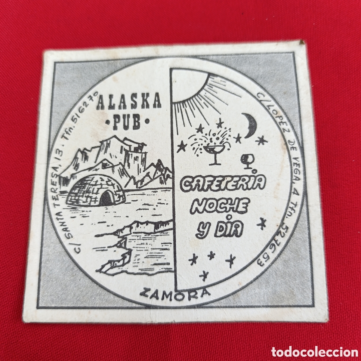 Coleccionismo: Zamora, pub Alaska,a&ntilde;os 80