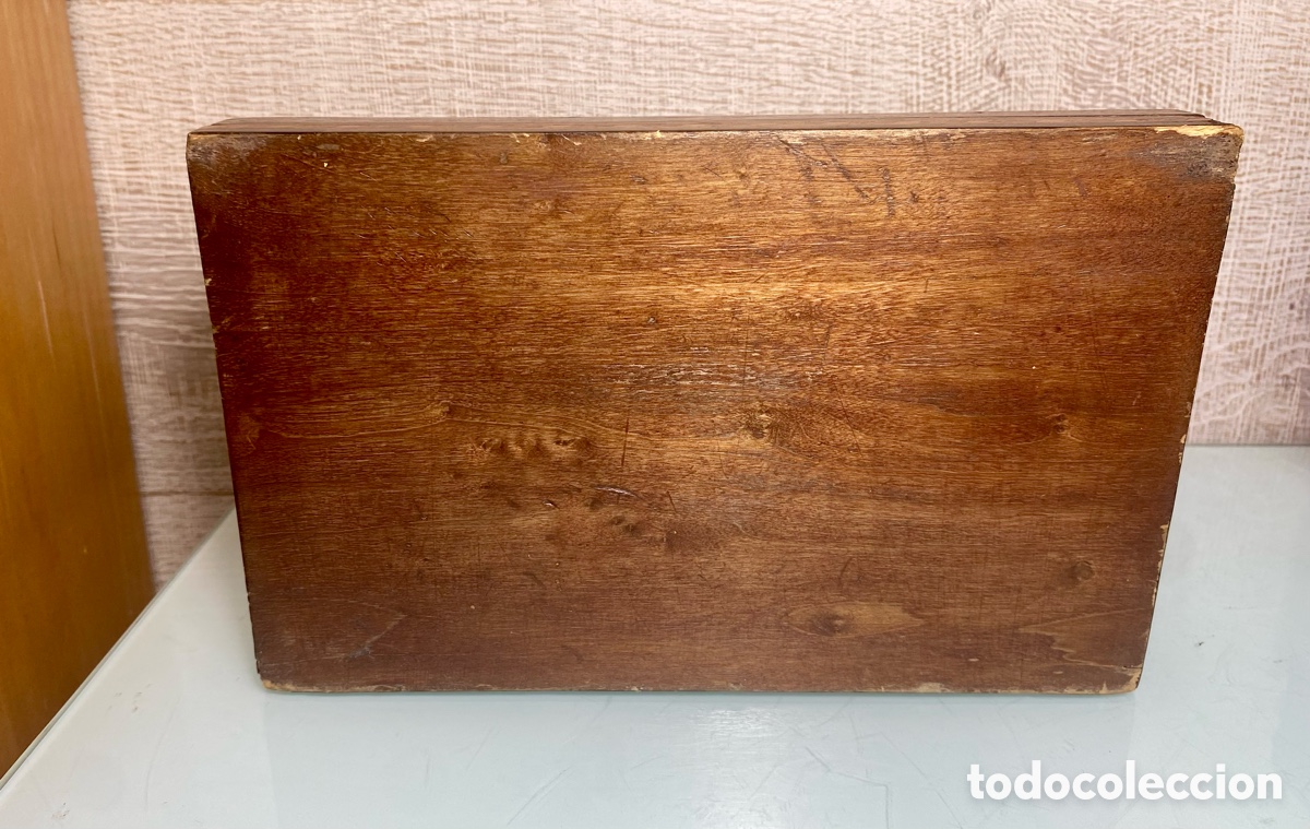 Coleccionismo: Caja tabaco marqueteria taracea. Tabaquera - Foto 8