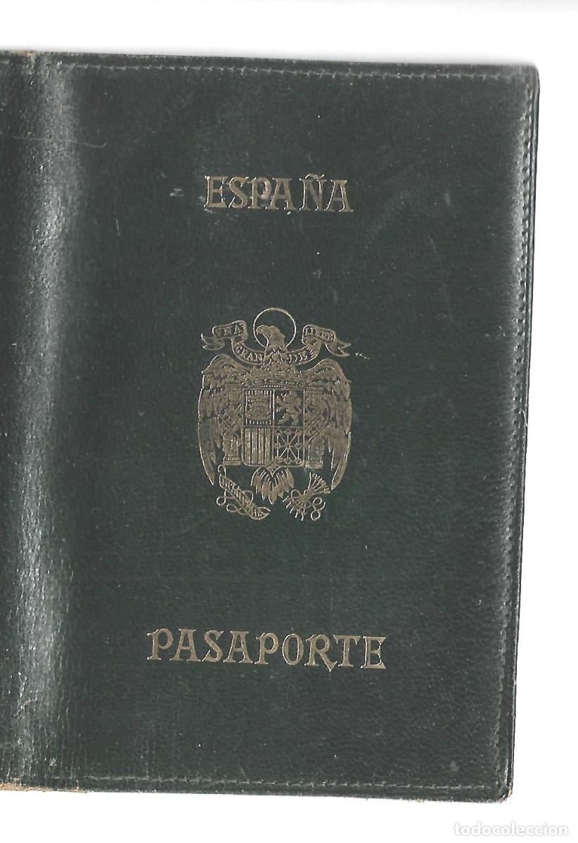 Colecionismo: P- FUNDA DE PIEL PARA EL PASAPORTE DE ESPA&Ntilde;A CON AGUILA DE SAN JUAN EPOCA DE FRANCO