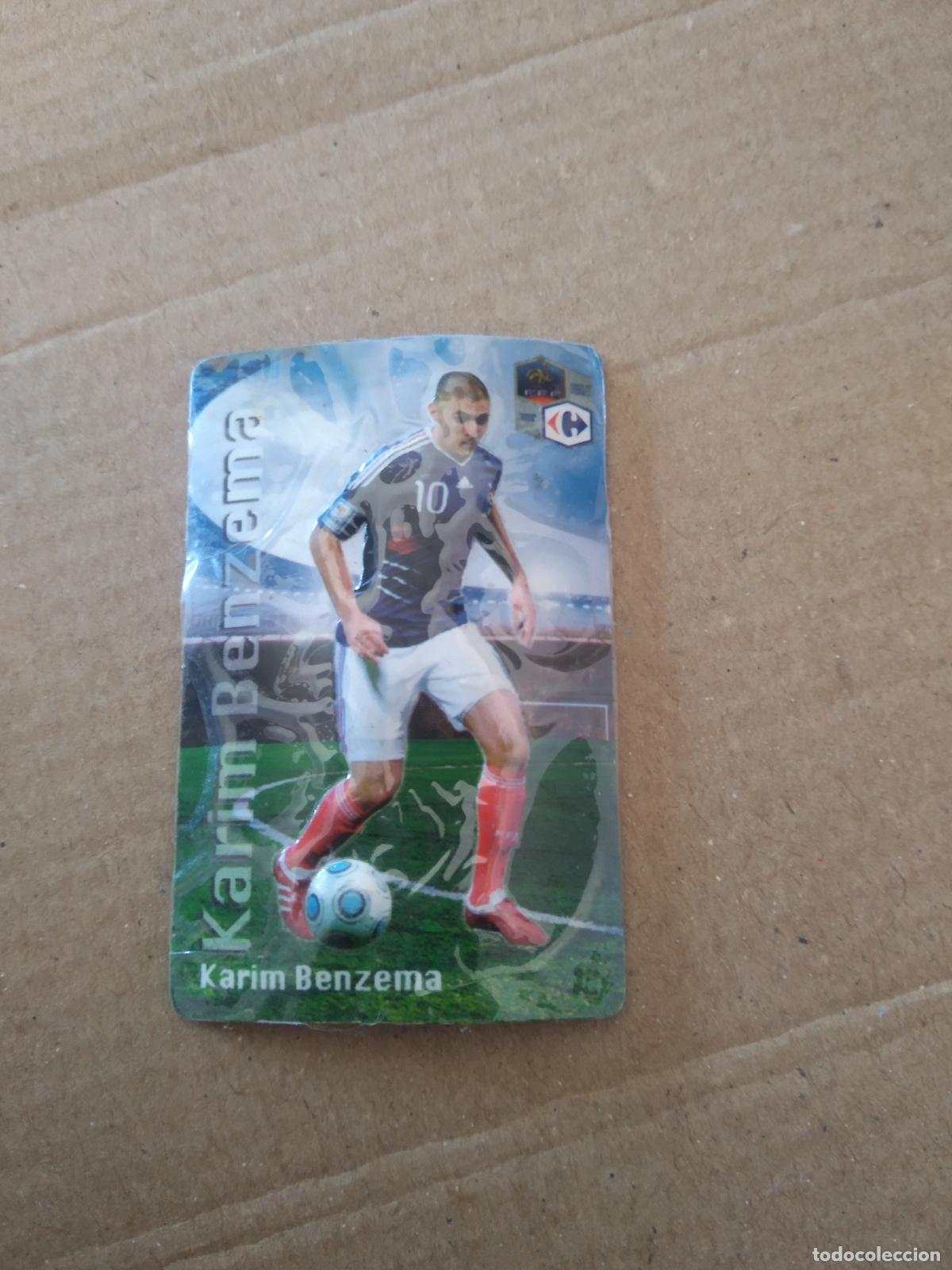 Coleccionismo: BENZEMA FRANCIA IMAN NEVERA PUBLICIDAD CARREFOUR