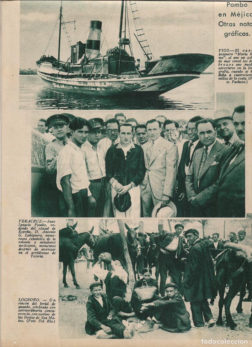 Collectionnisme: A&Ntilde;O 1935 RECORTE PRENSA LOGRO&Ntilde;O FERIA DE GANADO GRAN CONCURRENCIA FIESTAS DE SAN MATEO