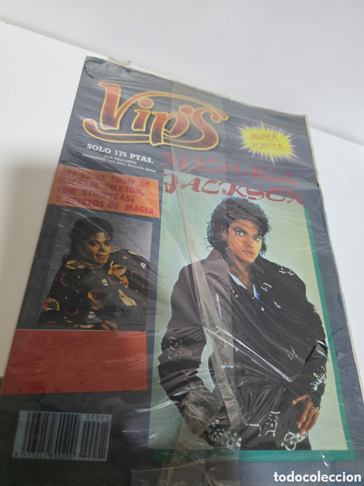Coleccionismo: Posters Michael Jackson revista vips - Foto 1