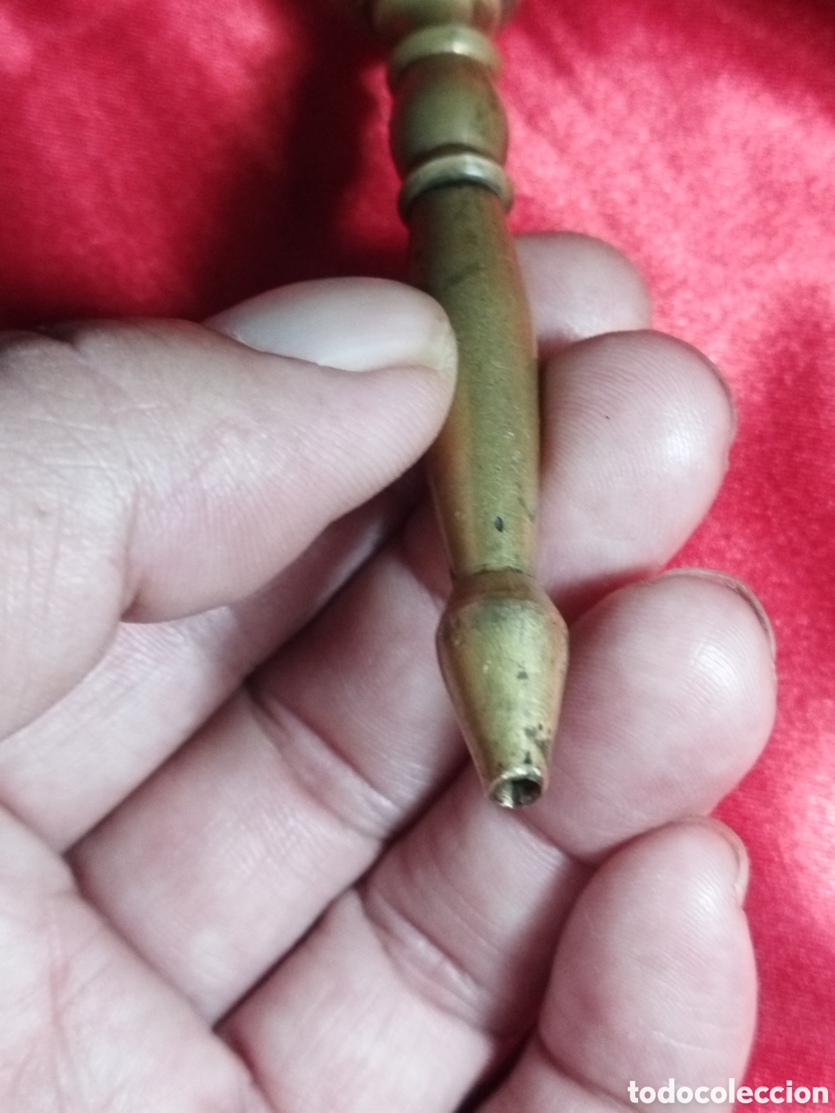 Coleccionismo: Pipa de bronce vintage - Foto 6