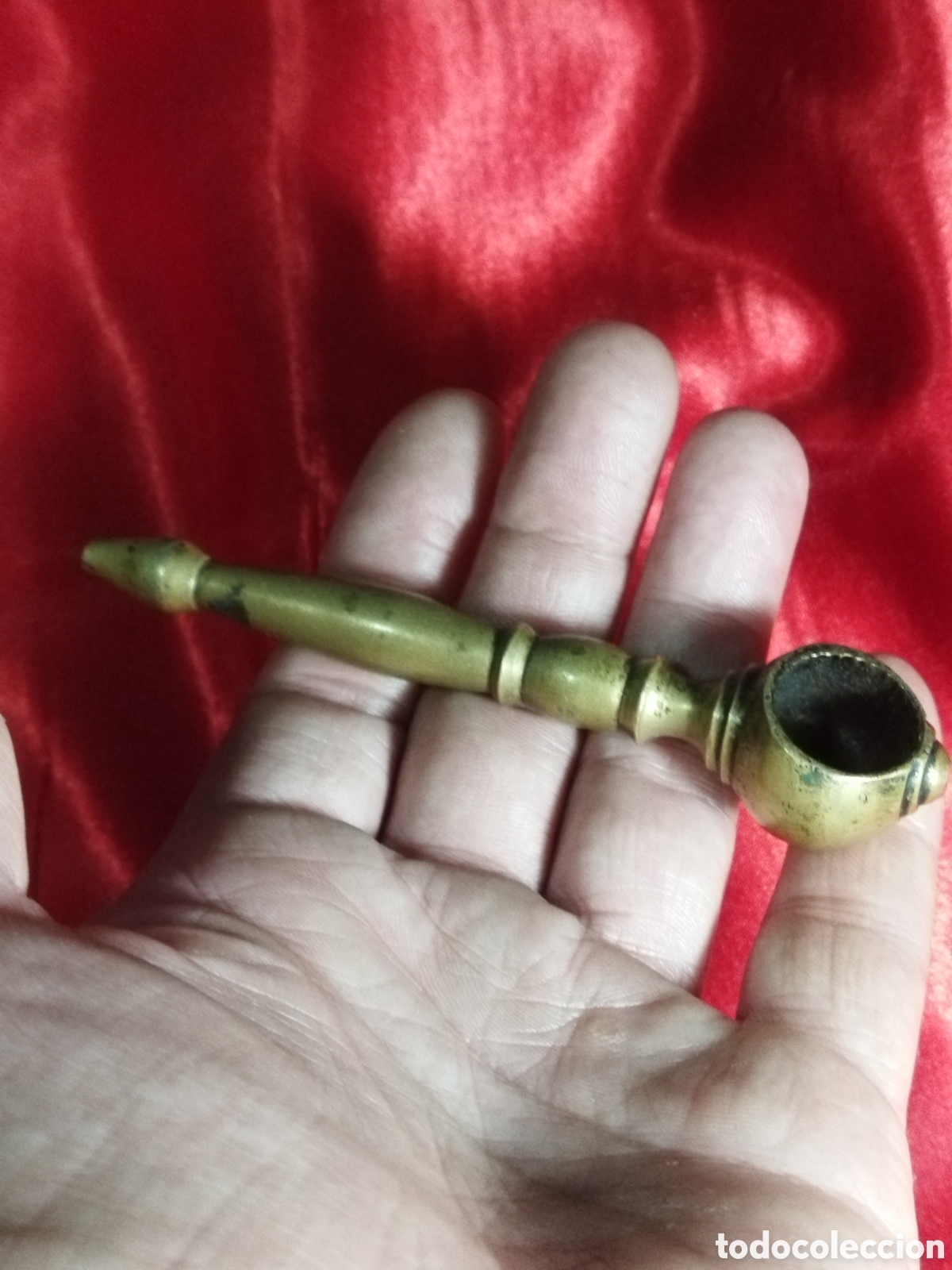 Coleccionismo: Pipa de bronce vintage - Foto 7