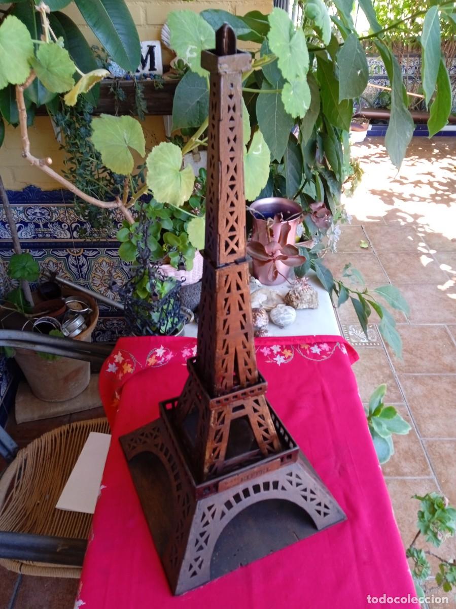 Coleccionismo: Maqueta Torre Eiffel en marqueter&iacute;a de madera - Foto 3