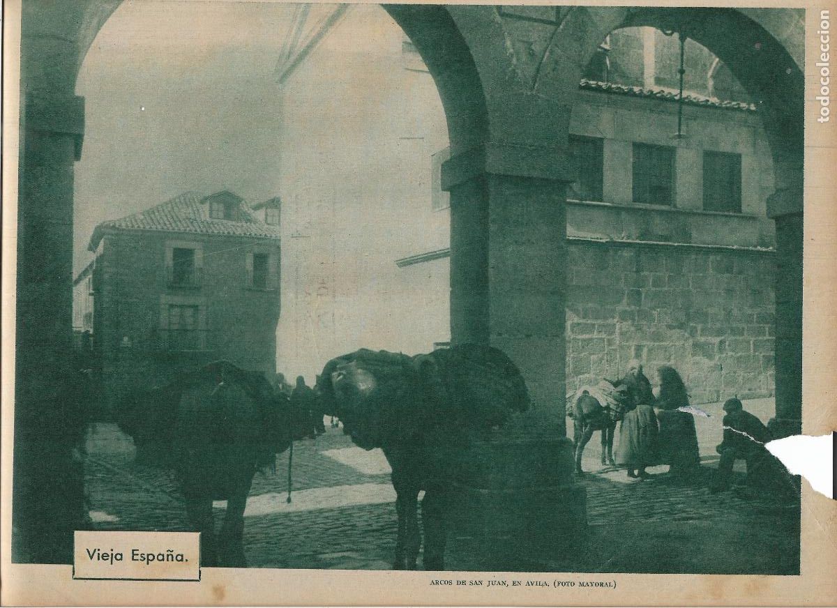 Collecting paper: A&Ntilde;O 1935 RECORTE PRENSA ARCOS DE SAN JUAN AVILA FOTOGRAFIA DE MAYORAL