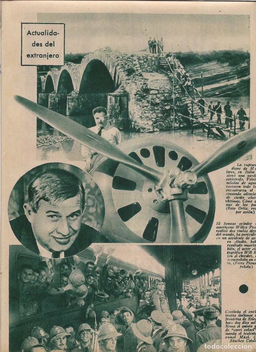 Coleccionismo: A&Ntilde;O 1935 RECORTE PRENS ACCIDENTE AVIACION ALASKA MUERTE AVIADOR WILLEY POST Y ACTOR CINE WILL ROGERS