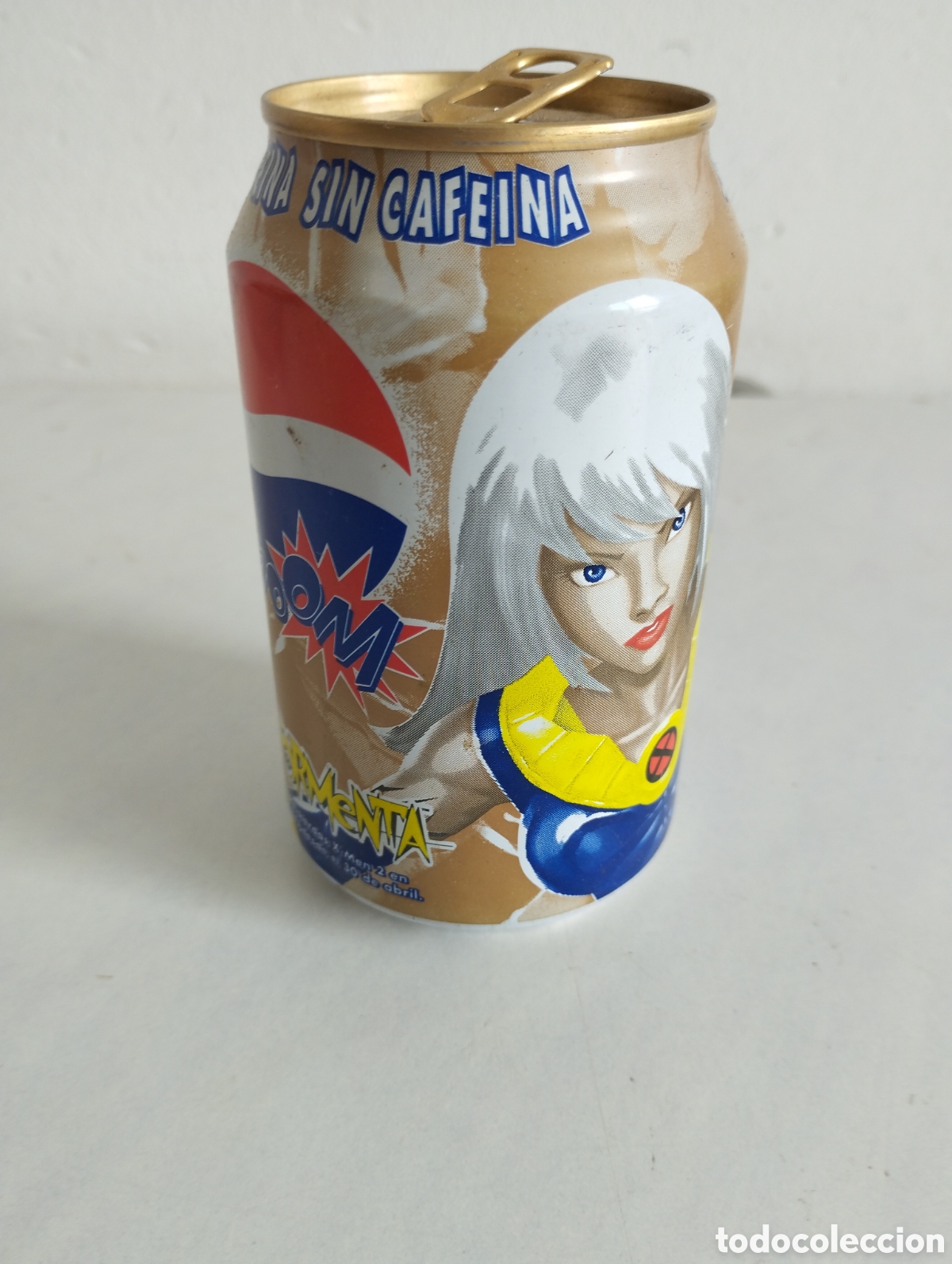 Coleccionismo: LATA PEPSI BOOM SUPER HEROES MARVEL TORMENTA - Foto 2
