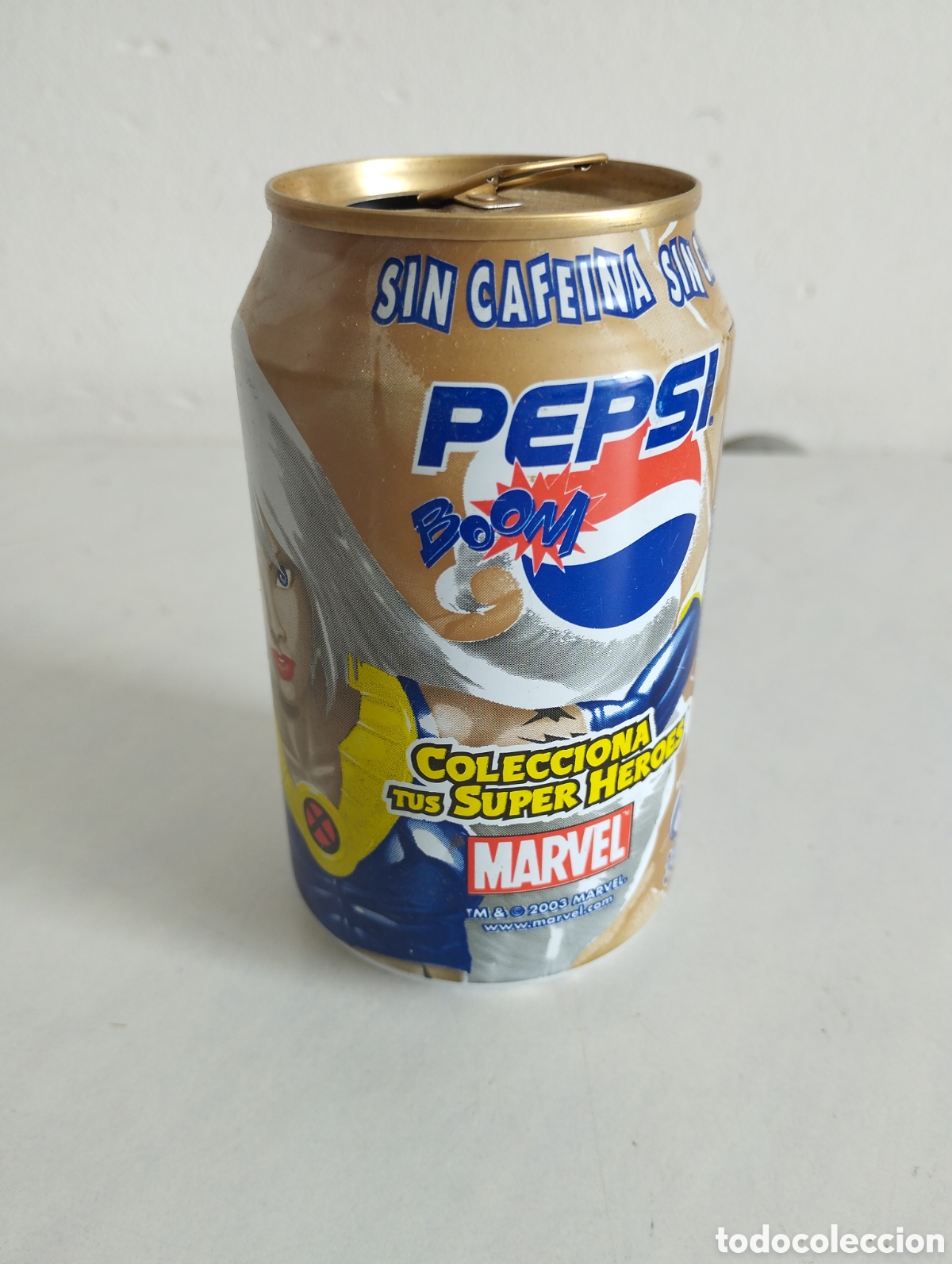 Coleccionismo: LATA PEPSI BOOM SUPER HEROES MARVEL TORMENTA - Foto 1