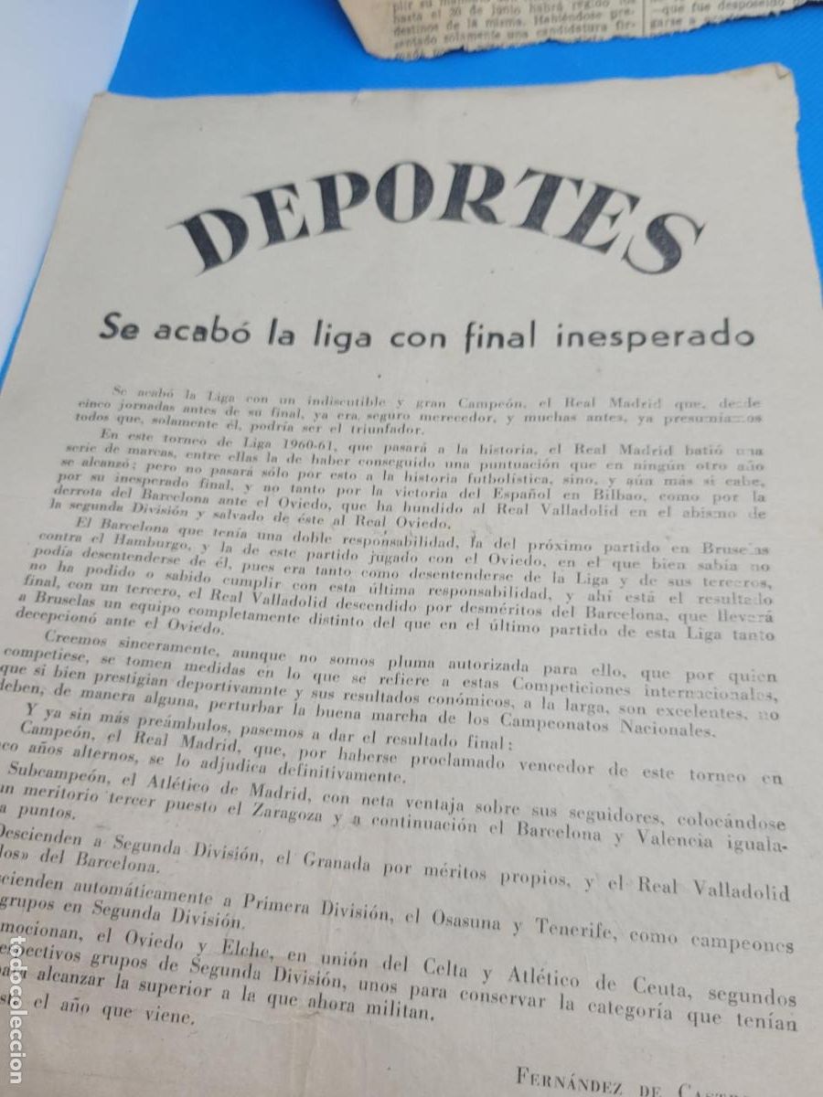 Coleccionismo: documentos deportes a&ntilde;os 60 - Foto 3