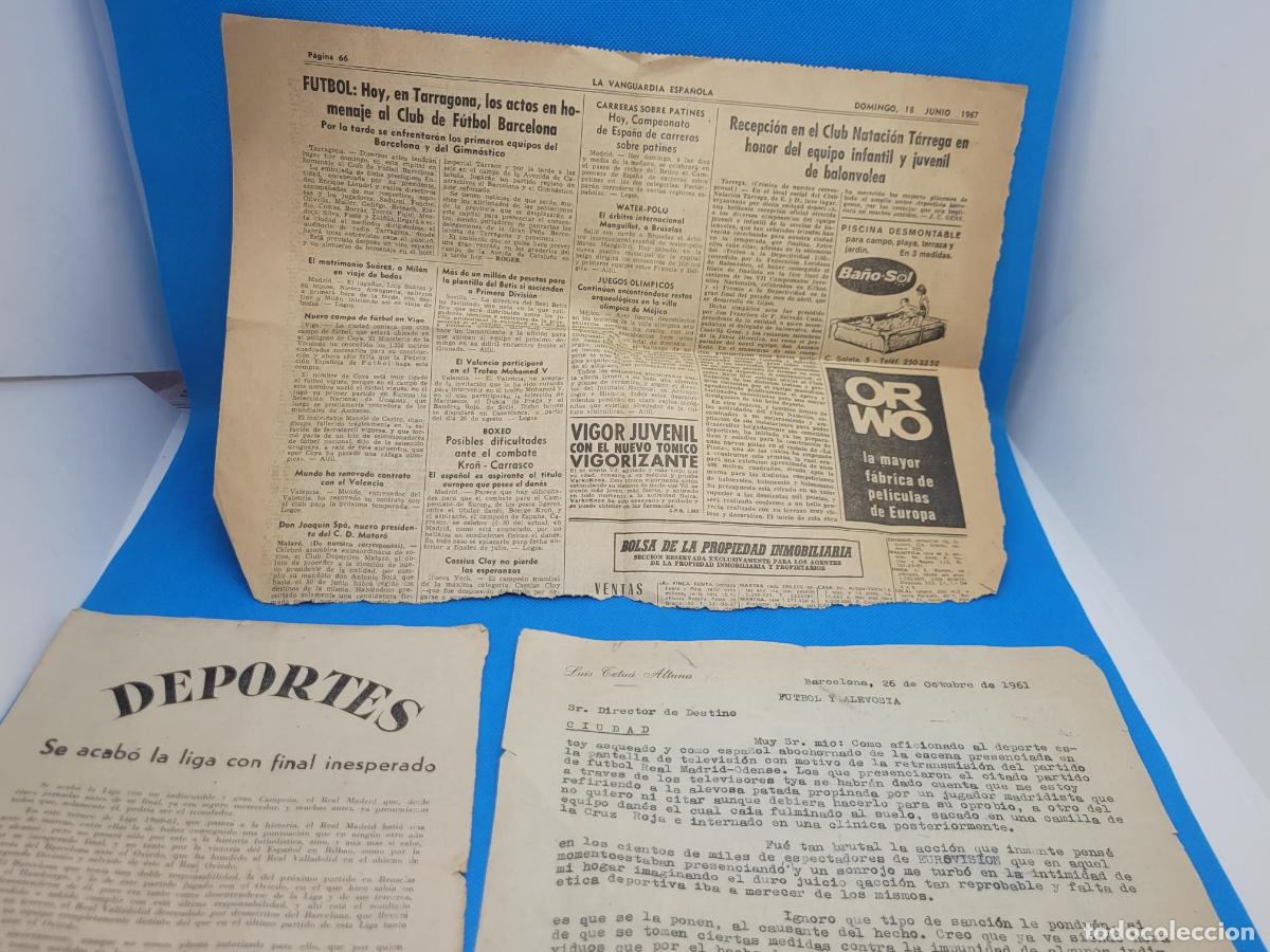 Coleccionismo: documentos deportes a&ntilde;os 60 - Foto 1