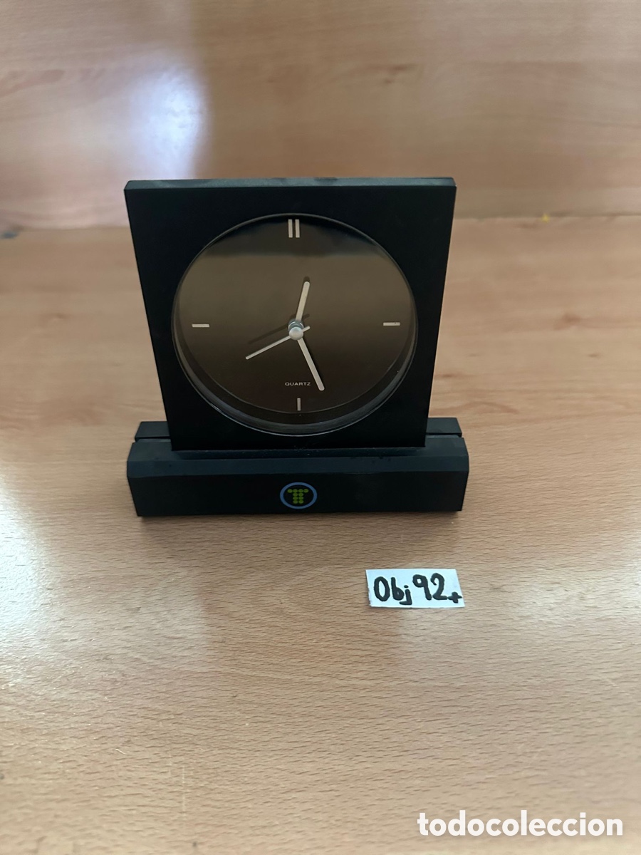 Coleccionismo: Reloj de mesa giratorio Telefonica - Foto 1