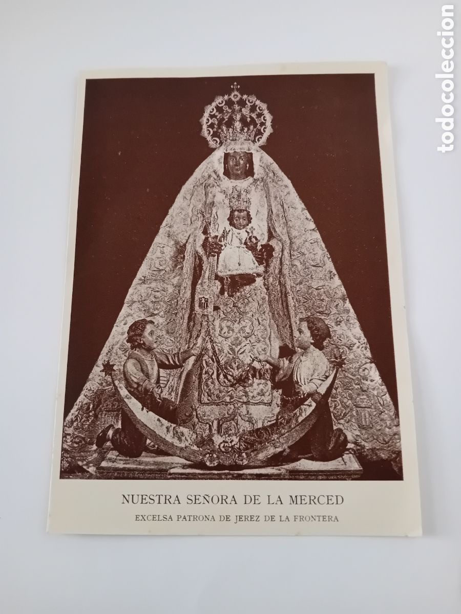 Coleccionismo: diptico a&ntilde;os 60 nuestra se&ntilde;ora de la merced coronacion