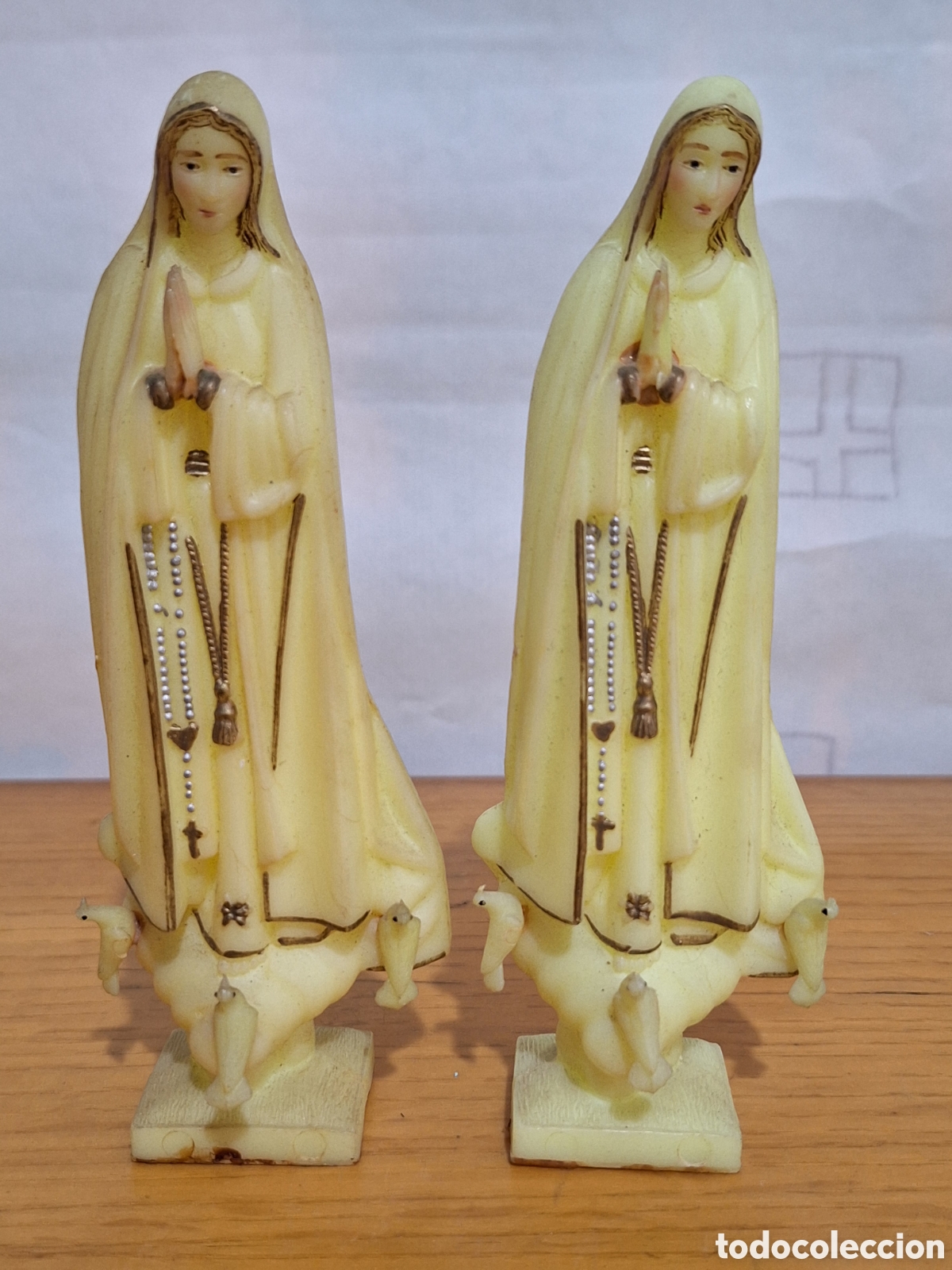 Coleccionismo: V&iacute;rgene de fatima fluorescentes - Foto 1