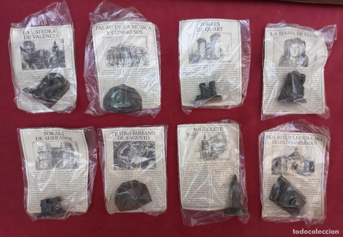 Coleccionismo: 8 figuras metal de edificios y monumentos de C. Valenciana y Valencia - periodico las provincias