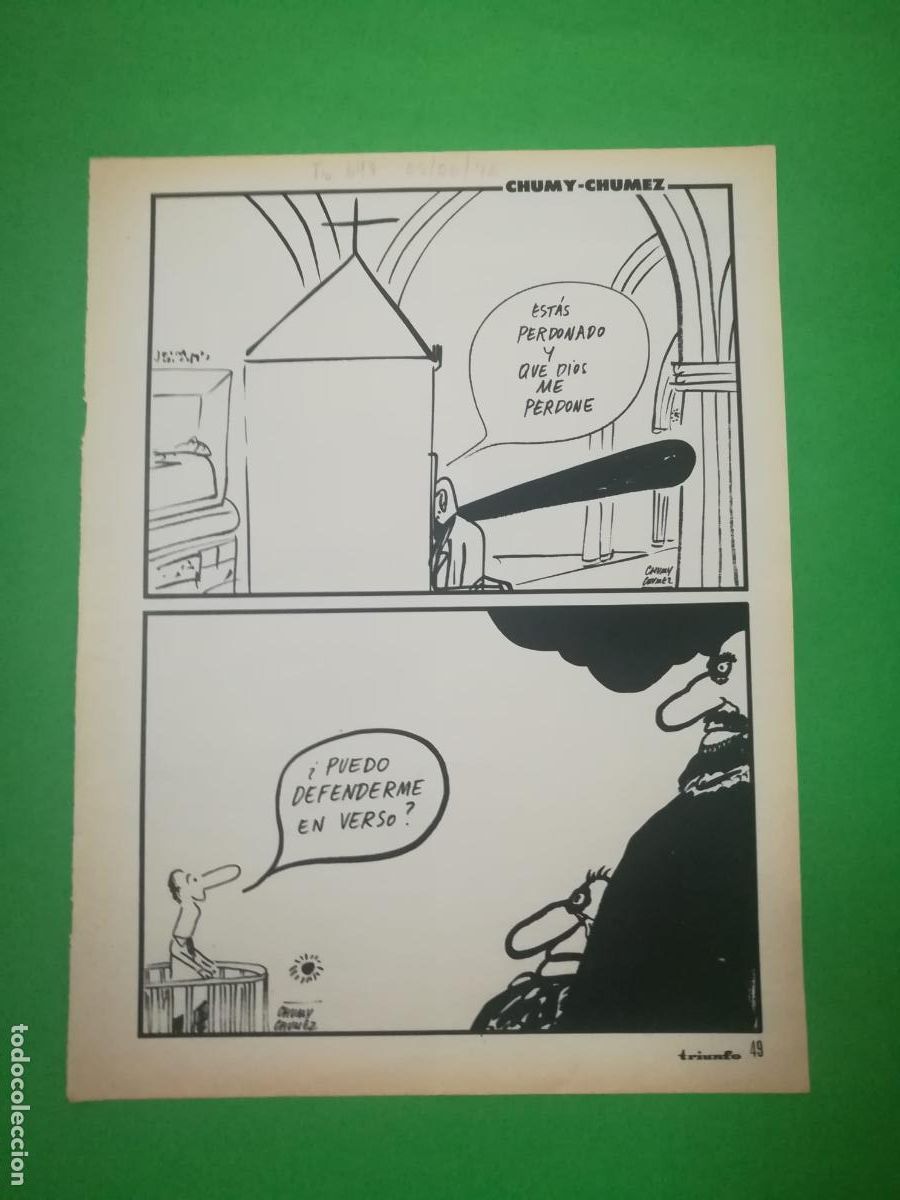 Sammelleidenschaft Papier: VI&Ntilde;ETA COMICA ILUSTRADA POR CHUMY - CHUMEZ 05/05/1976