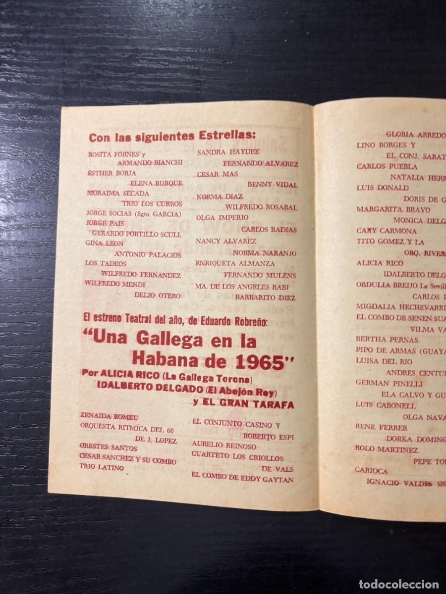 Coleccionismo: HABANA - SALONES DE LA S.A.C.E - 1965 - PROGRAMA EN HONOR DE GABRIEL TREMBLE - - Foto 2