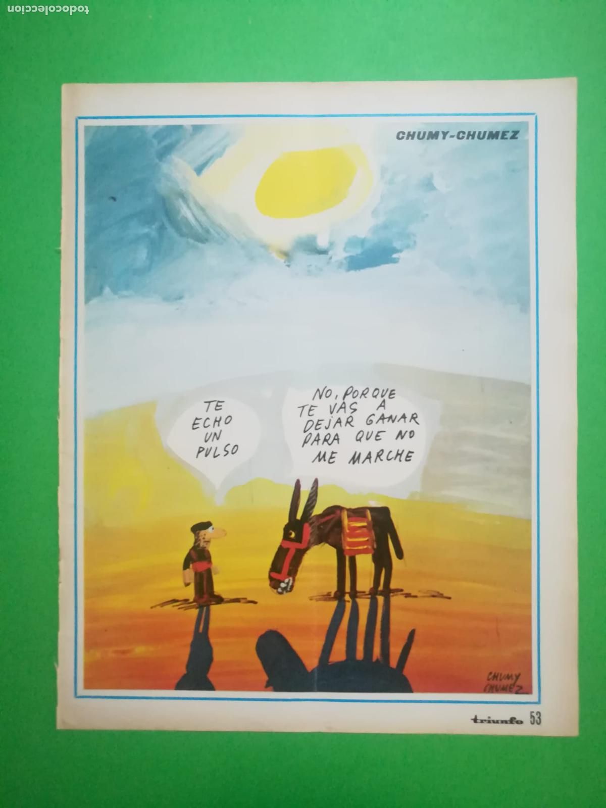 Colecionismo: VI&Ntilde;ETA COMICA ILUSTRADA POR CHUMY - CHUMEZ 12/08/1972