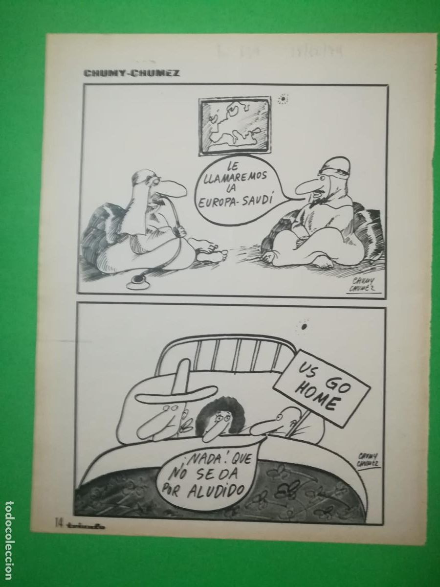 Colecionismo: VI&Ntilde;ETA COMICA ILUSTRADA POR CHUMY - CHUMEZ 28/12/1974