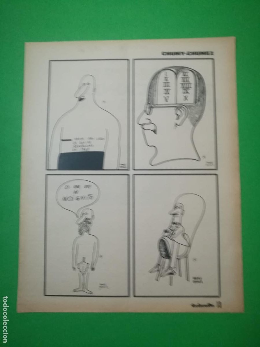 Colecionismo: VI&Ntilde;ETA COMICA ILUSTRADA POR CHUMY - CHUMEZ 15/09/1973 CHICHLES CHEIW DE DAMEL