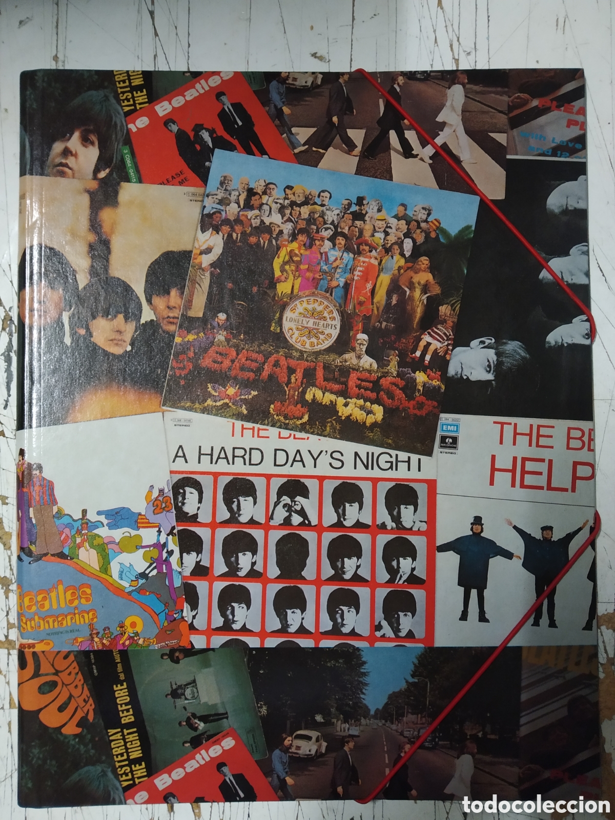 Coleccionismo: Carpeta archivador The Beatles &ndash; dise&ntilde;o vintage portadas (sin uso)