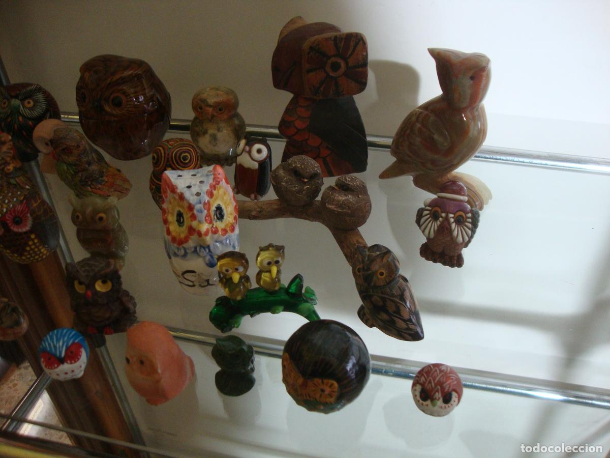 Coleccionismo: CLECCION DE 28 BUHOS DIFERENTES MATERIALES - Foto 4