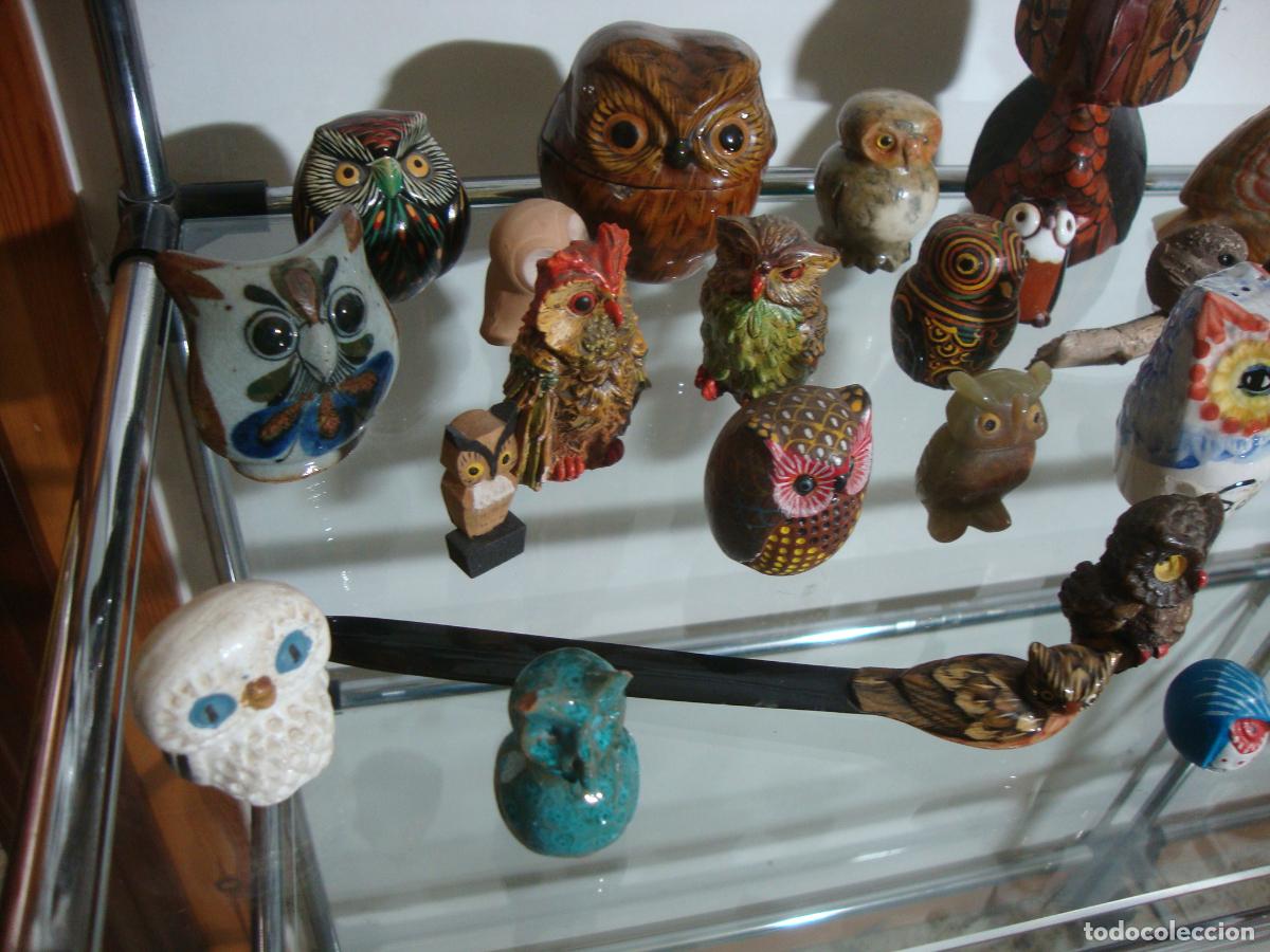 Coleccionismo: CLECCION DE 28 BUHOS DIFERENTES MATERIALES - Foto 5
