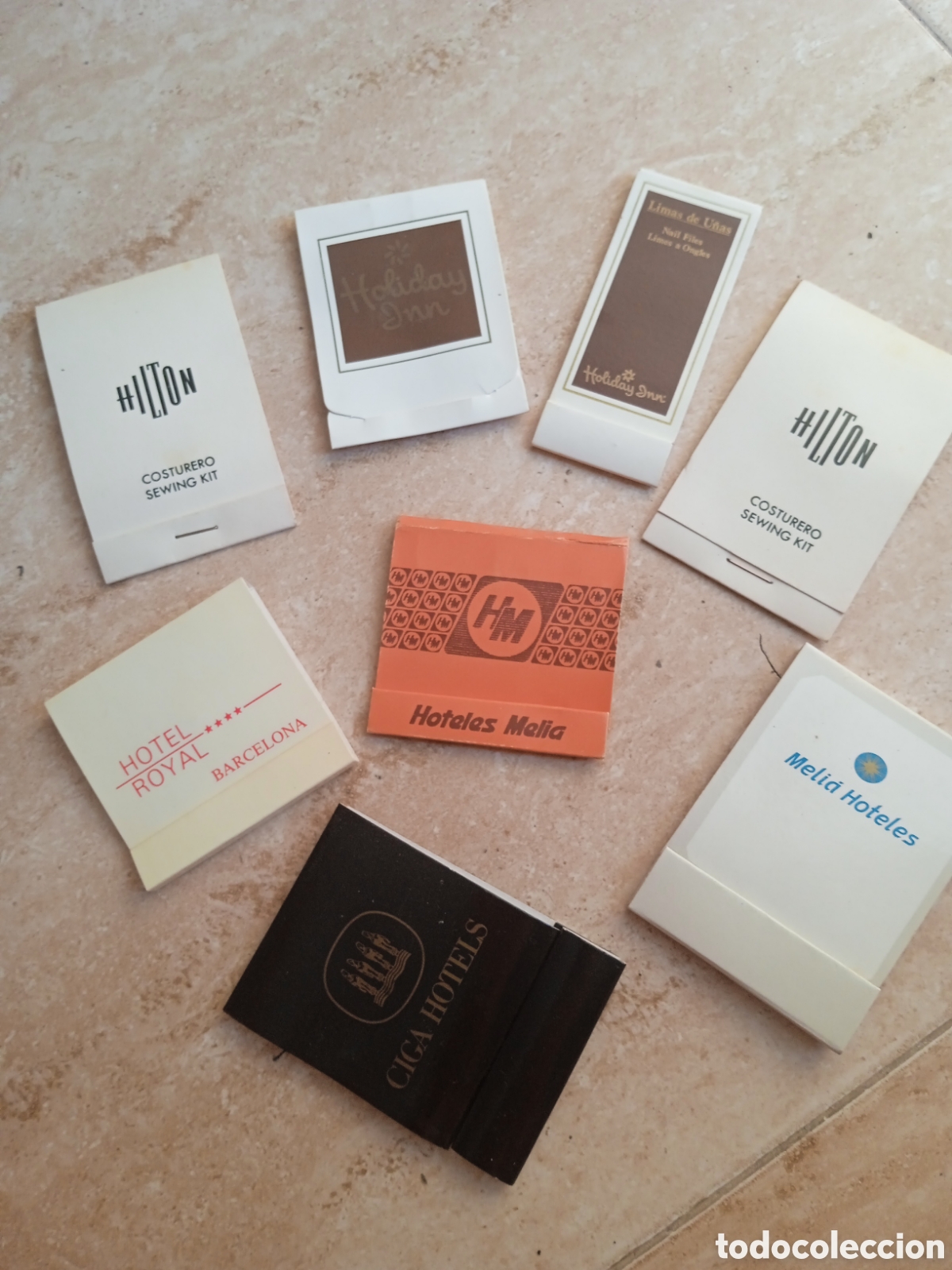 Coleccionismo: Lote 8 set de costura sewing kit Hoteles varios: Meli&aacute;, Hilton Holiday Inn...