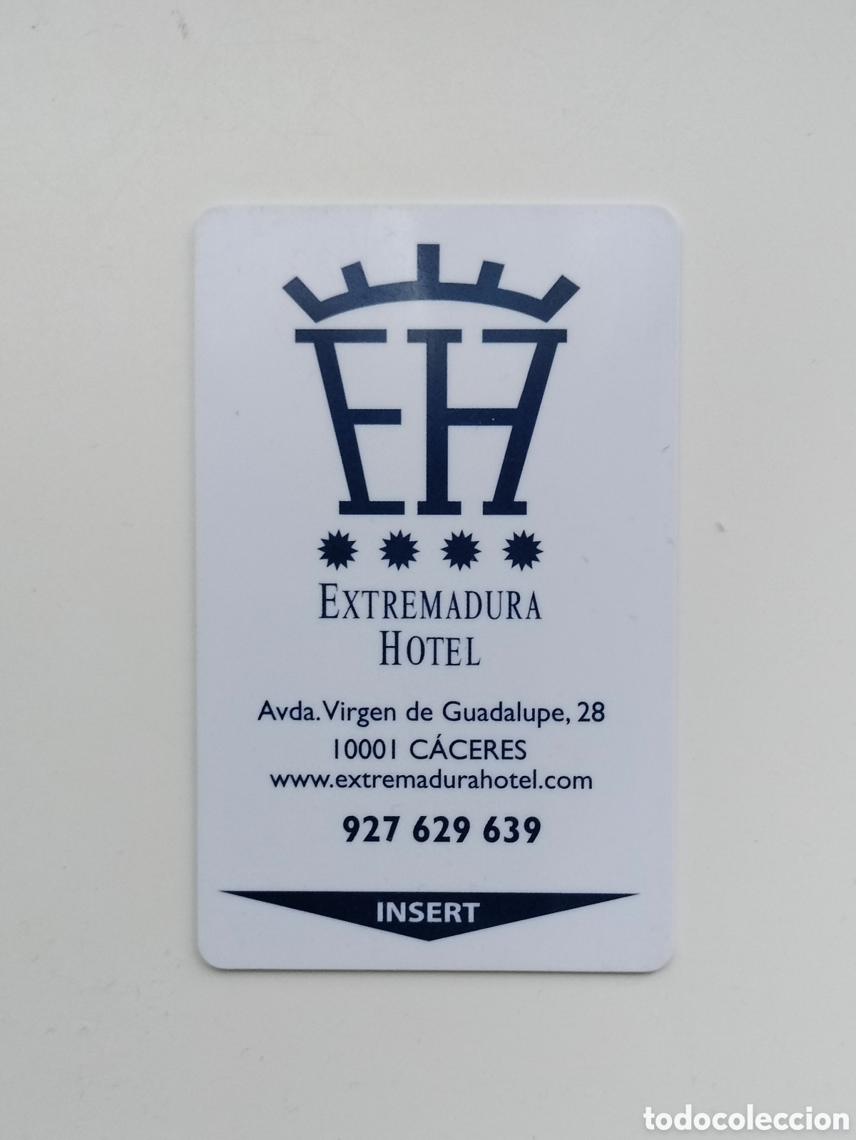 Colecionismo: TARJETA LLAVE MAGN&Eacute;TICA HOTEL EXTREMADURA C&Aacute;CERES