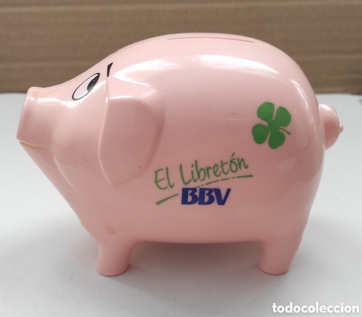 Coleccionismo: HUCHA CERDITO BBV - PL&Aacute;STICO - SIN USAR - Foto 1