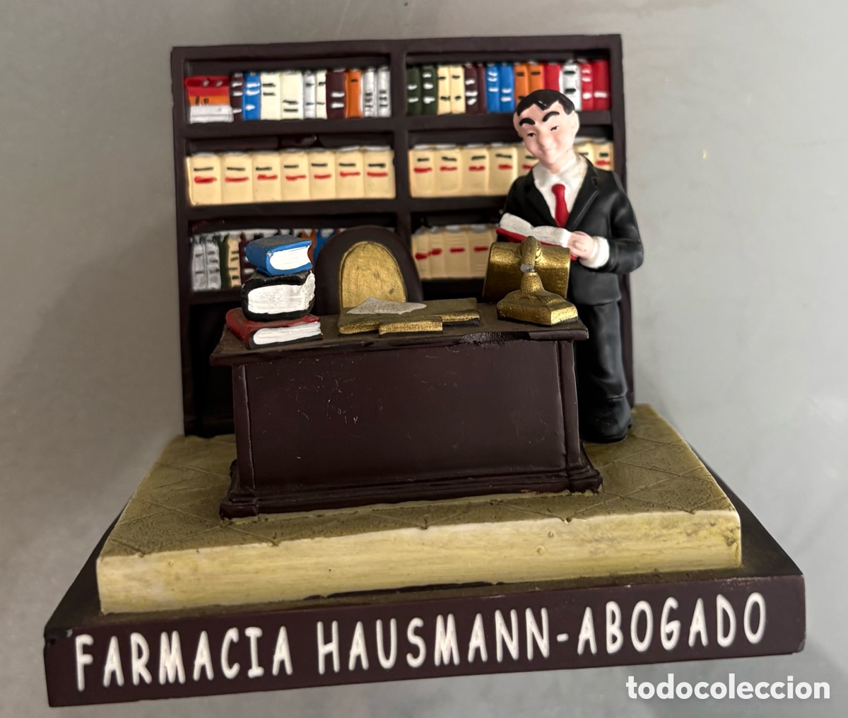 Coleccionismo: MAQUETA DE ABOGADO EN SU BUFETE - Foto 4