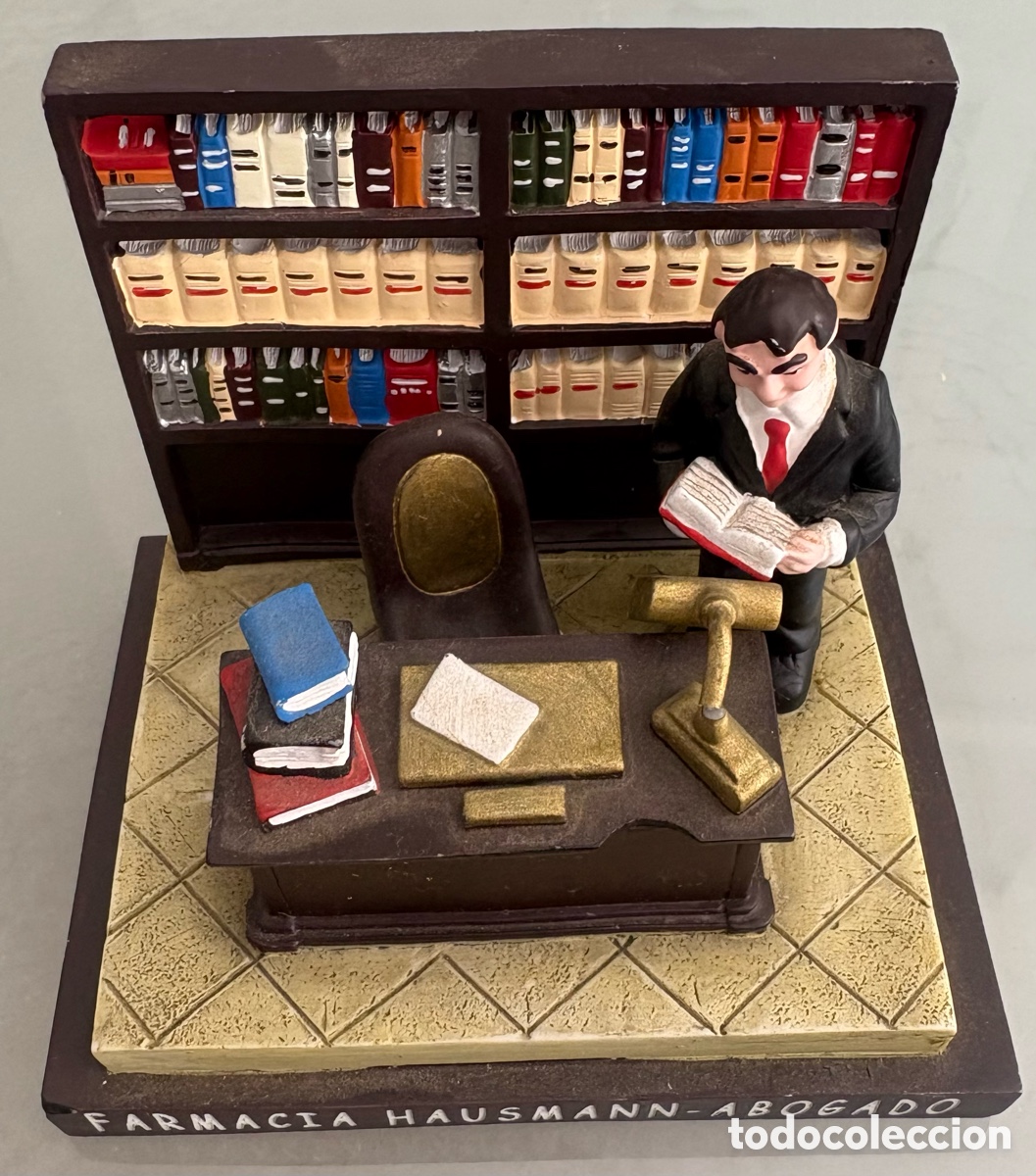 Coleccionismo: MAQUETA DE ABOGADO EN SU BUFETE - Foto 5